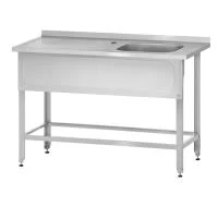 Ванна с рабочей поверхностью РПЦн 1200 «Norma Zn» м/о 400x500x250 (правая, ножка угловая)