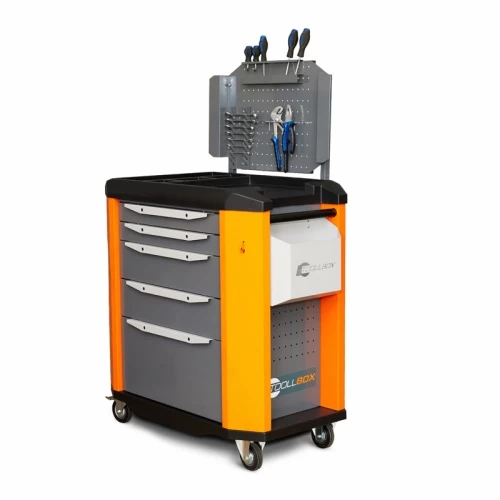 Тележка инструментальная ToollBox TBP-5 (оранжевая)