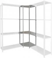 Стеллаж металлический угловой Титан МС 2200x500x300/2