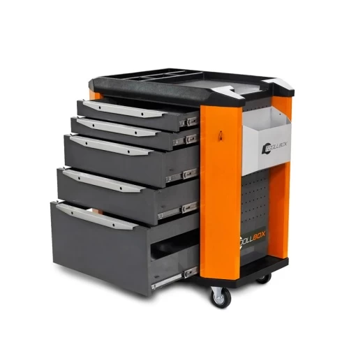 Тележка инструментальная ToollBox TBP-5 (оранжевая)