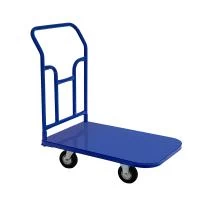 Тележка платформенная ТПТ (г/п 300 кг, 800x500 мм, колёса чёрная резина 125 мм)