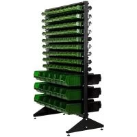 Стеллаж с пластиковыми ящиками 1502-9/0/3