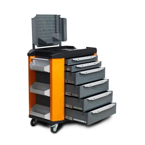Тележка инструментальная ToollBox TBP-6 (оранжевая)