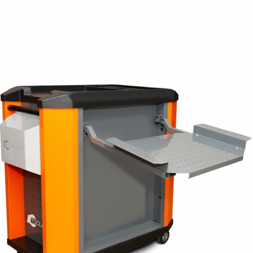 Тележка инструментальная ToollBox TBP-4 (оранжевая)